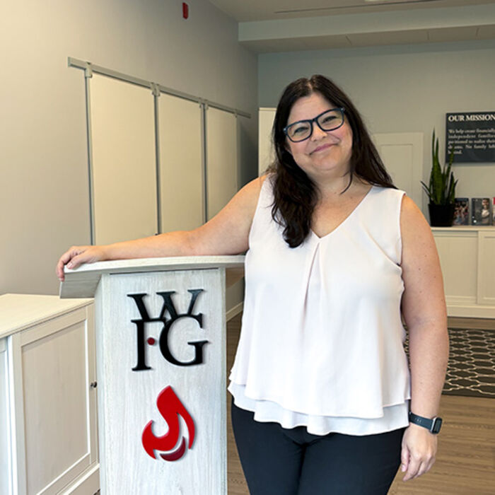 Marlise in World Financial Group's Fort Langley Office